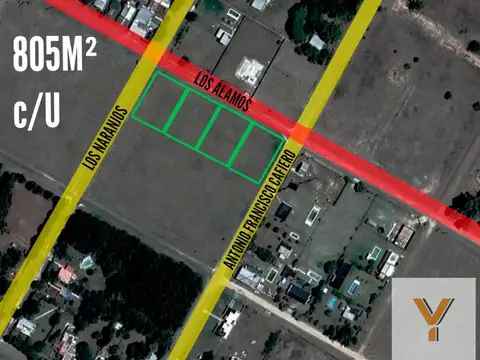 Terrenos en venta - 805Mts2 - Las Heras, Plomer
