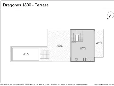 Dragones 1819 . Bajo Belgrano . Triplex 6 Amb . Terraza, Piscina y Parrilla Individual . A estr...