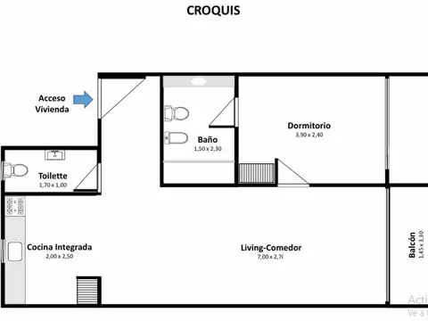 Departamento en Alquiler de 2 ambientes