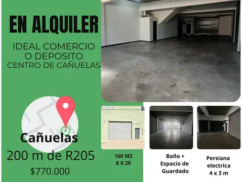 Local 160 m2  en el centro de cañuelas