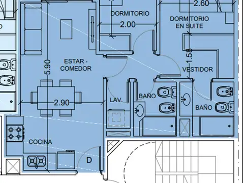 Departamento en Venta con 1 cocheras