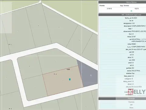 Terreno | Industrial | Venta | Plaza Industrial Pilar
