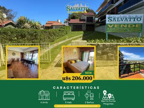 CHALET EN VENTA FRENTE AL MAR EN PUNTA MOGOTES