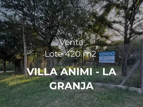 VENTA | LOTE 420 m² | VILLA ANIMI – LA GRANJA