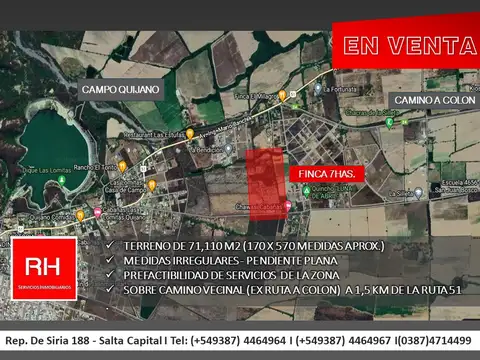 CAMPO QUIJANO RUTA 51