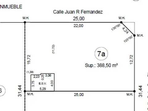 Terreno en Venta de 388,0 m2