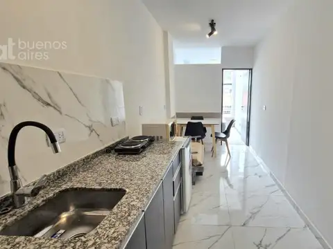 Departamento 2 ambientes en alquiler temporario con balcón en San Nicolás