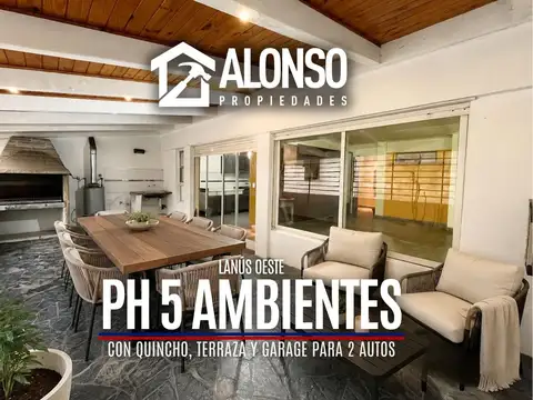 Venta - Ph 5 Ambientes con Quincho y Garage 2 Autos - Lanús