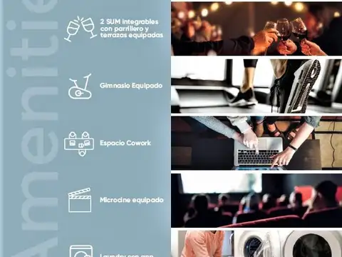 Departamento Monoambiente con 1 baño