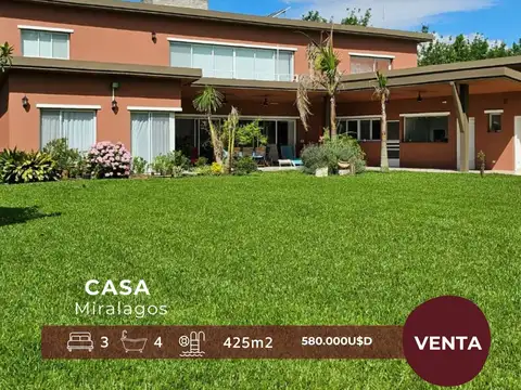 RUTA 2 - MIRALAGOS CC GOLF & SPA - IMPECABLE RESIDENCIA