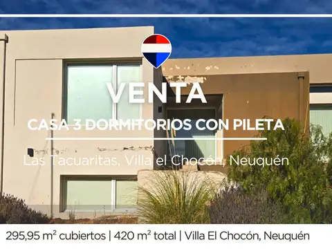 CASA EN VENTA 3 DORMITORIOS VILLA EL CHOCON