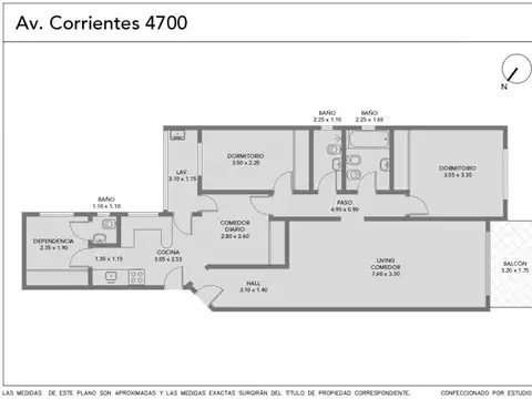 Av. Corrientes 4700 , Piso 4
