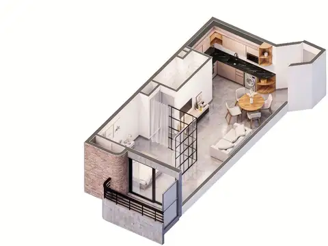 Departamento en Venta de Monoambiente