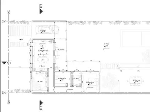 Casa 4 ambientes con 2 baños