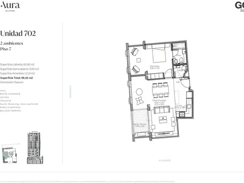 Departamento en Venta al Norte