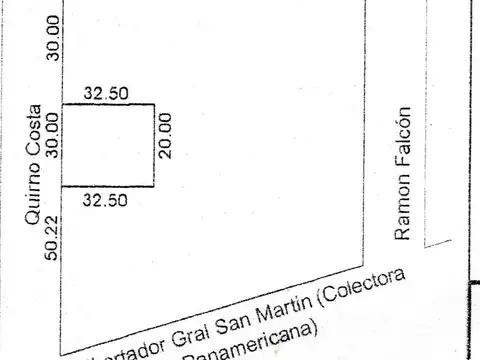 Terreno en Venta 30  mts Frente