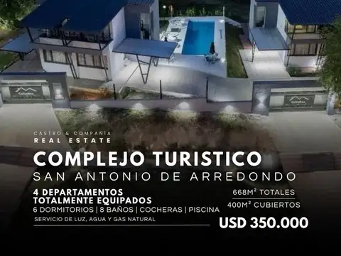 Venta Moderno Complejo Equipado En San Antonio De Arredondo Con Pileta A Mts De Ruta 14