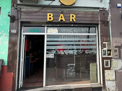 OPORTUNIDAD-VENTA FONDO DE COMERCIO (BAR Equipado)