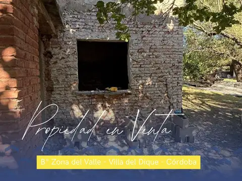 CASA A RESTAURAR / TERMINAR EN VILLA DEL DIQUE – CALAMUCHITA