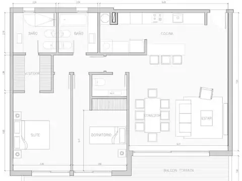 Departamento en Venta con 1 cocheras
