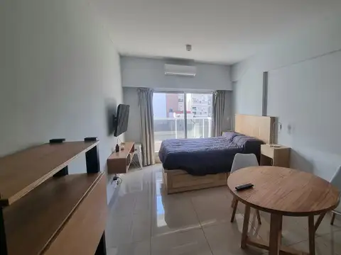 Moderno y amplio monoambiente en edificio con amenities. Excelente ubicacion!