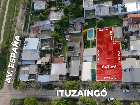 Terreno Reconquista dentro de los Bvs amplio  