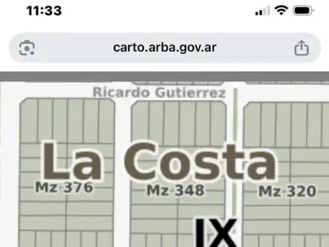 Terreno en Venta de 540,0 m2