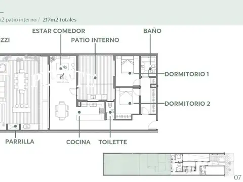 Departamento en Venta de 2 dormitorios