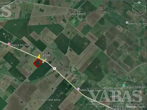 Campo agrícola en venta – 24 hectáreas – Ruta Nacional N.º 8