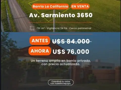 TERRENO EN BARRIO LA CALIFORNIA