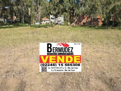 Venta Lote Calle Alamos de Primavera Entre Los Jacarandá y Los Sauces Santa Teresita