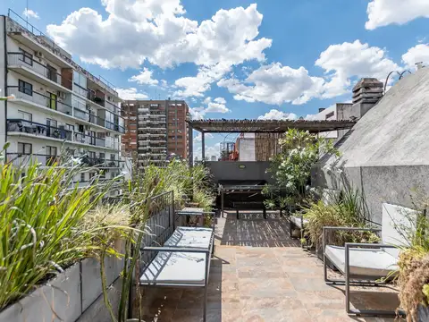 Dúplex 2 ambientes con dependencia   planta superior con ambiente flexible y gran terraza propia.