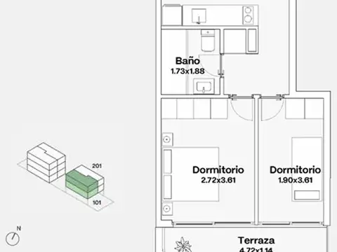 Departamento en Venta 1 año