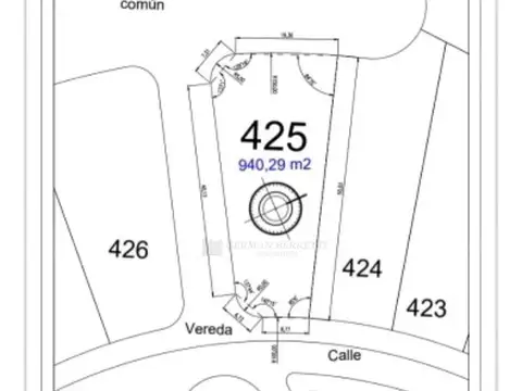 Terreno en Venta de 940,0 m2
