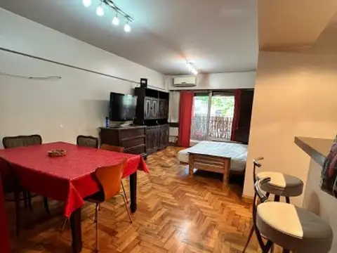 Departamento tres ambientes alquiler con balcón en Colegiales, amoblado con servicios incluidos