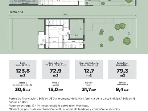 Depto Tipo Casa en Venta en Manuel B Gonnet, USD 89.000