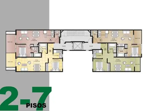 Departamento 2 ambientes con 1 baño