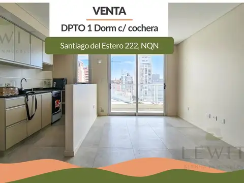 Venta departamento | 1 dormitorio | Balcón | Cochera | SUM | Zona centro | Neuquén
