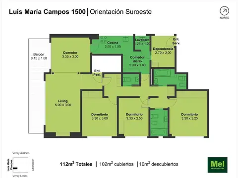Avenida Luis María Campos 1500