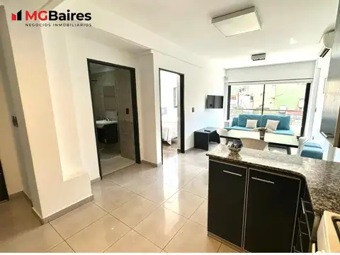 Departamento 2 ambientes con 1 baño