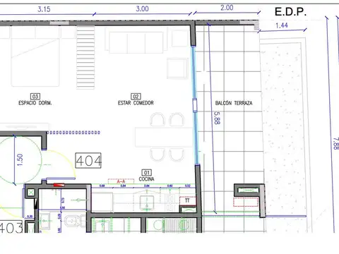 Departamento en Venta de Monoambiente