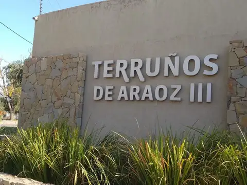 VENTA LOTE CENTRAL TERRUÑOS DE ARAOZ 3 ESCRITURAC.