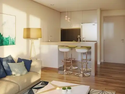 Departamento 2 ambientes con 1 baño