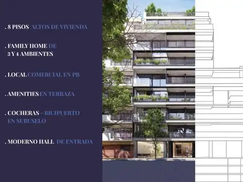 Departamento en Venta de 4 ambientes