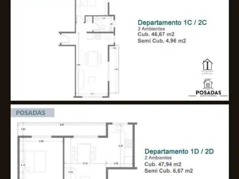 Departamento en Venta de 2 ambientes
