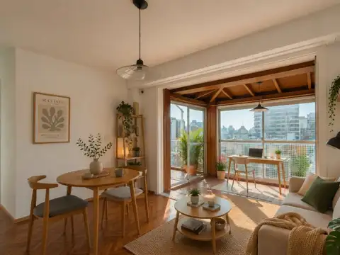 Departamento 2 ambientes con balcón aterrazado en Villa Urquiza