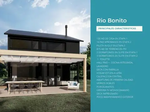 Casa a estrenar proxima al Rio Bonito