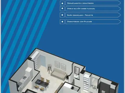 Departamento en Venta de 3 ambientes