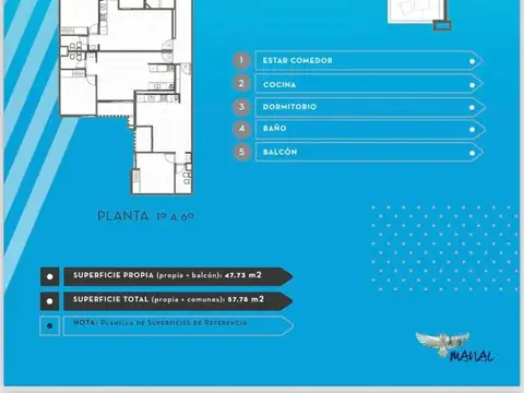 Departamento en Venta de 2 dormitorios