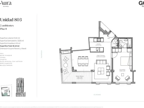 Departamento en Venta al Suroeste